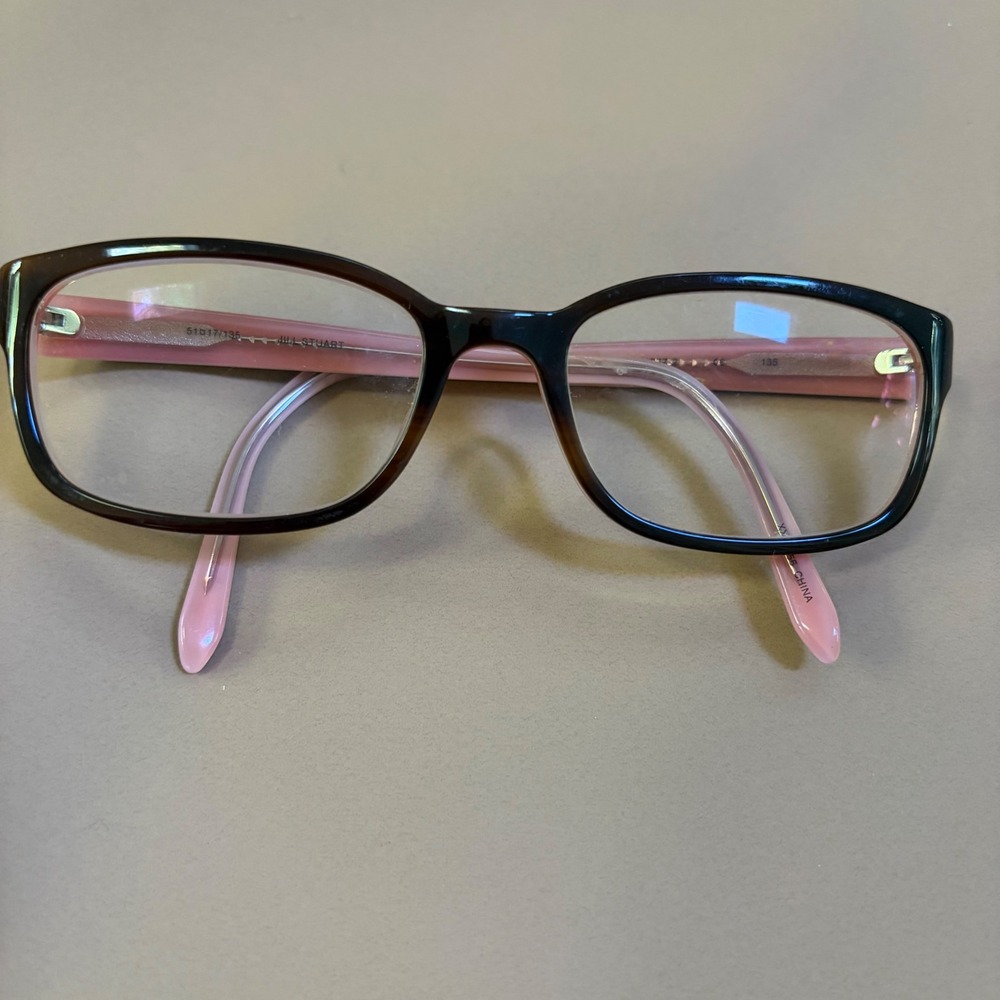 Jill Stuart Eyeglass Frames ONLY JS60163Z-2 Brown Pink Full Rim 51-17-135 Womens